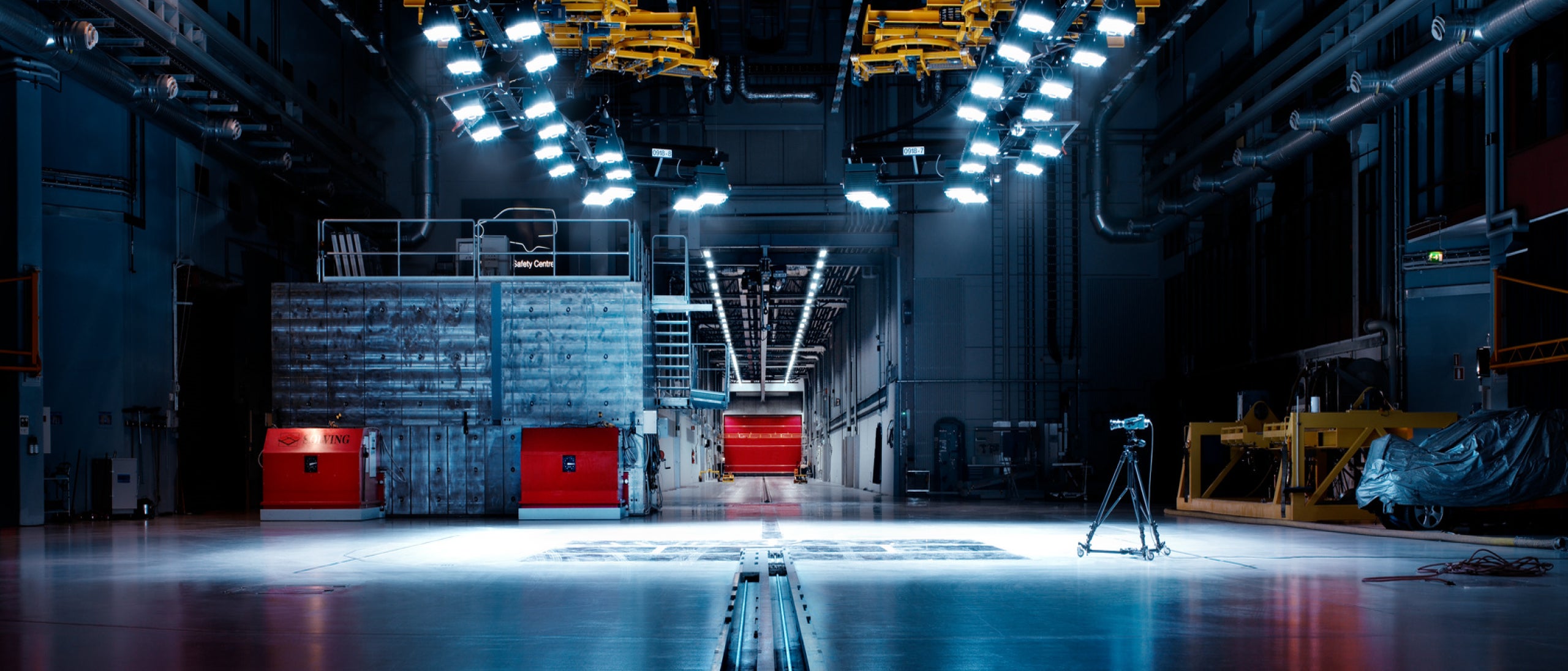 Inside a Volvo Cars testing plant.