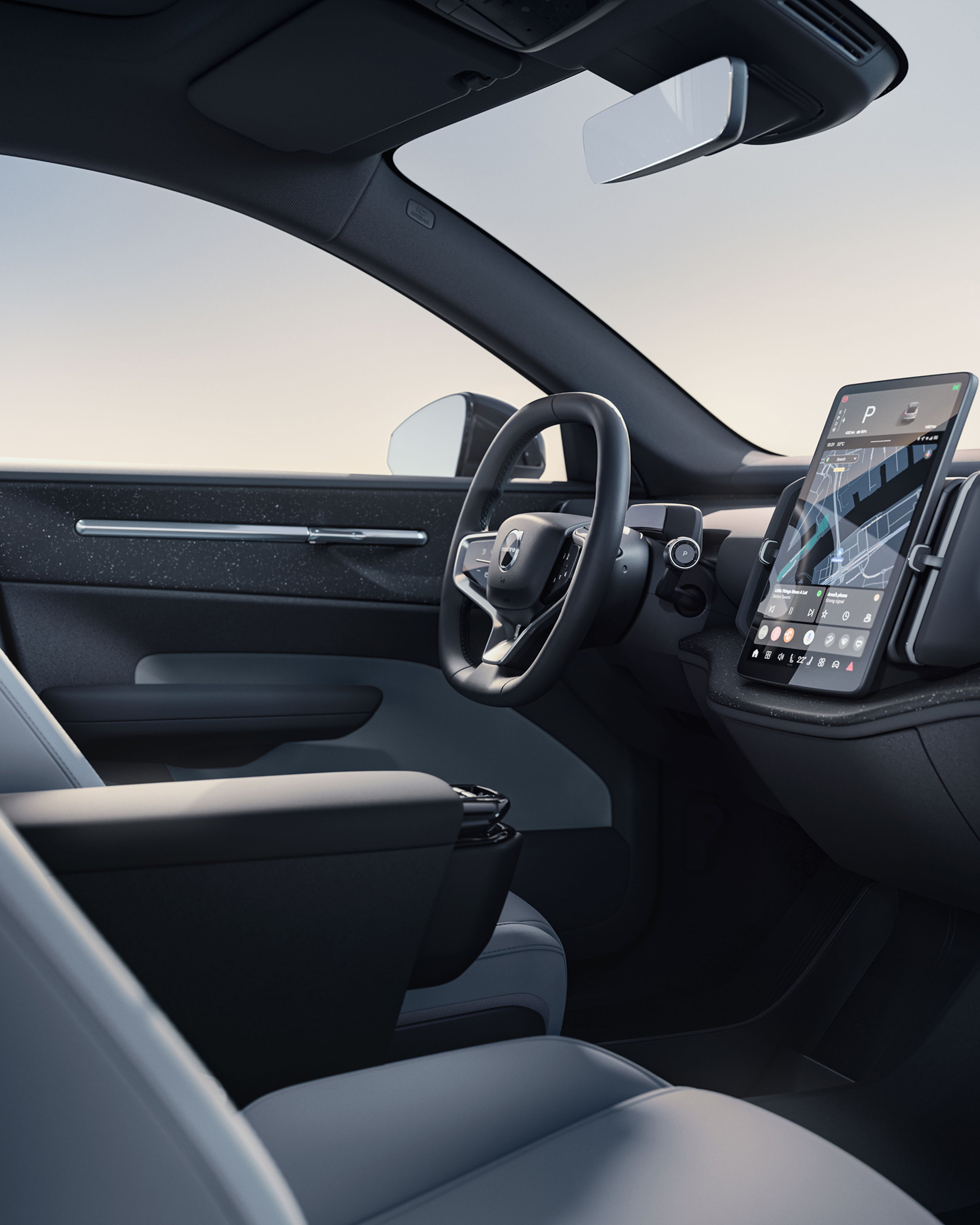 小型纯电动沃尔沃 EX30 驾驶舱