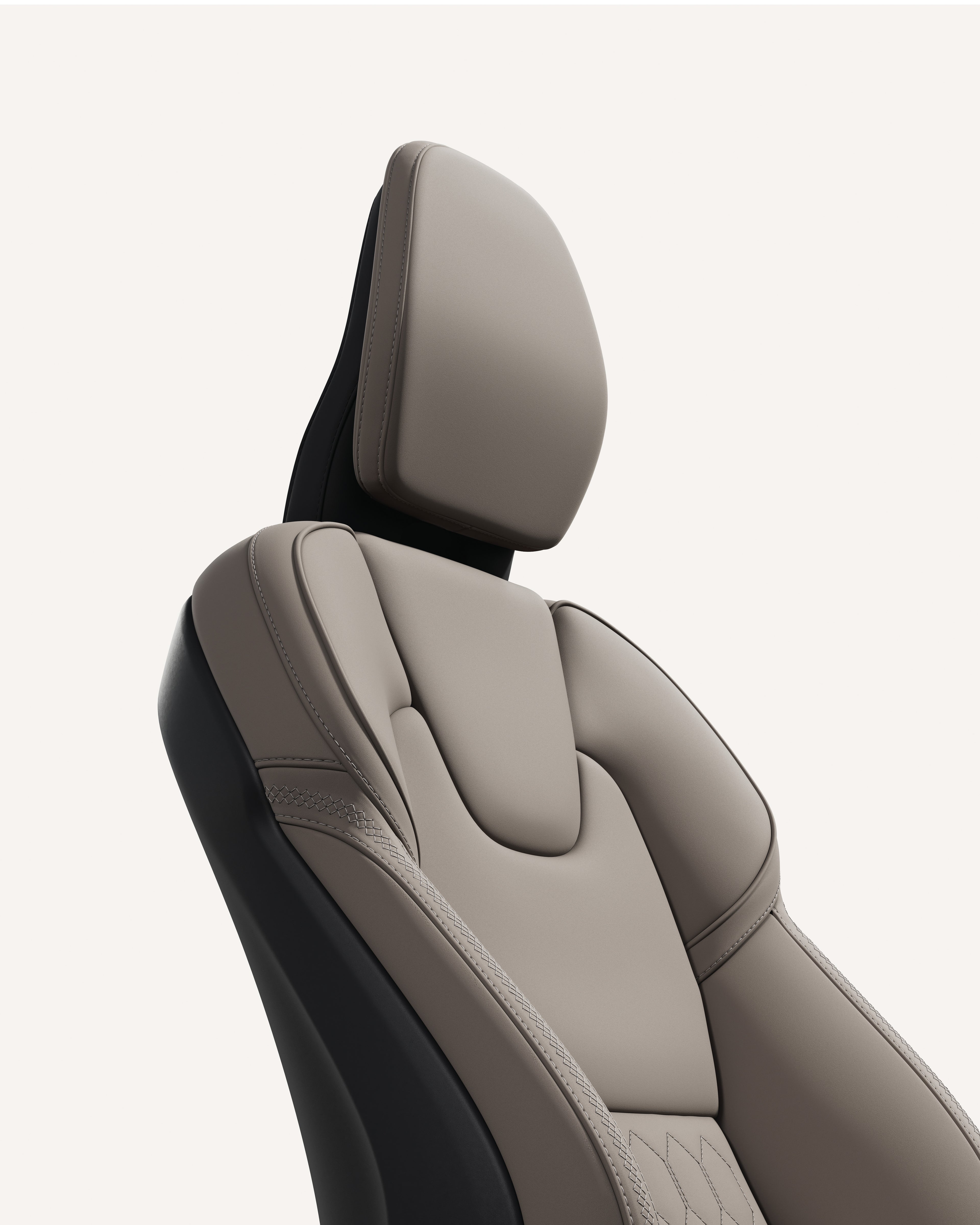 沃尔沃 XC90 前排座椅软垫特写