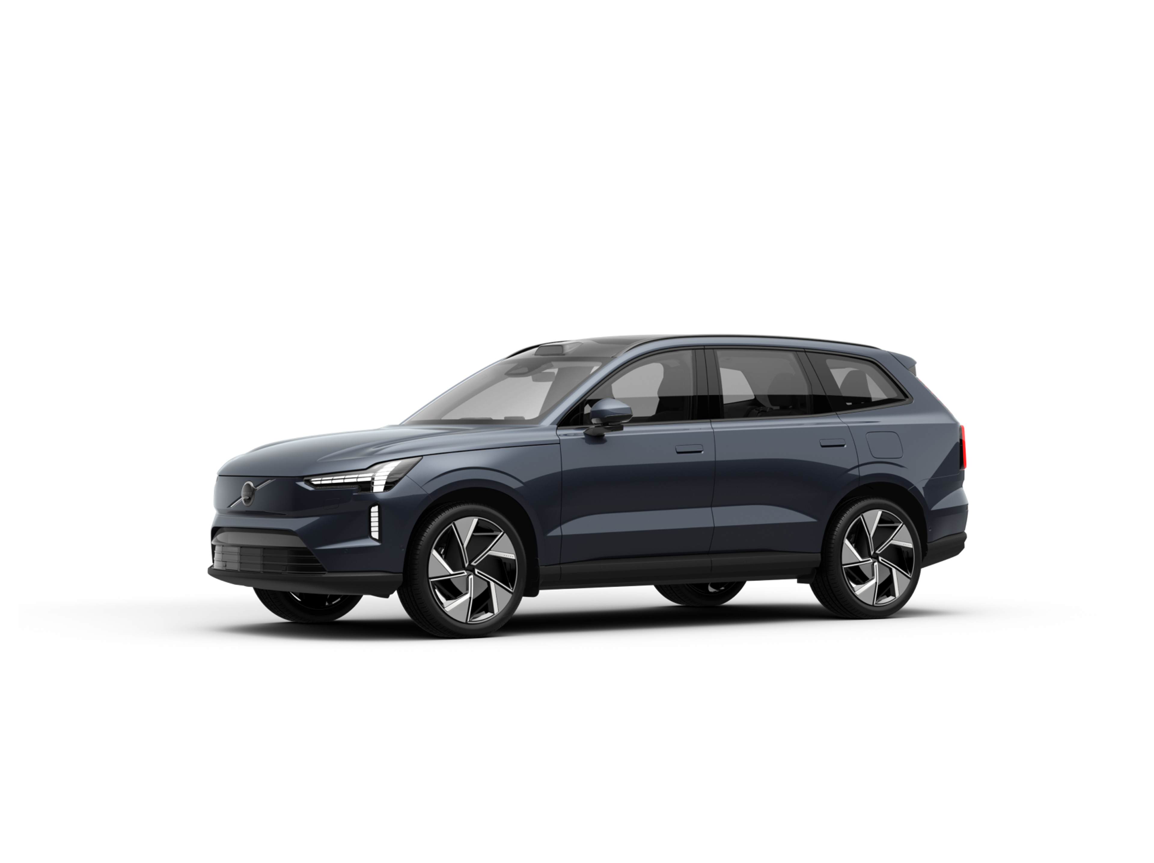 VOLVO EX90 牛仔蓝侧面外观