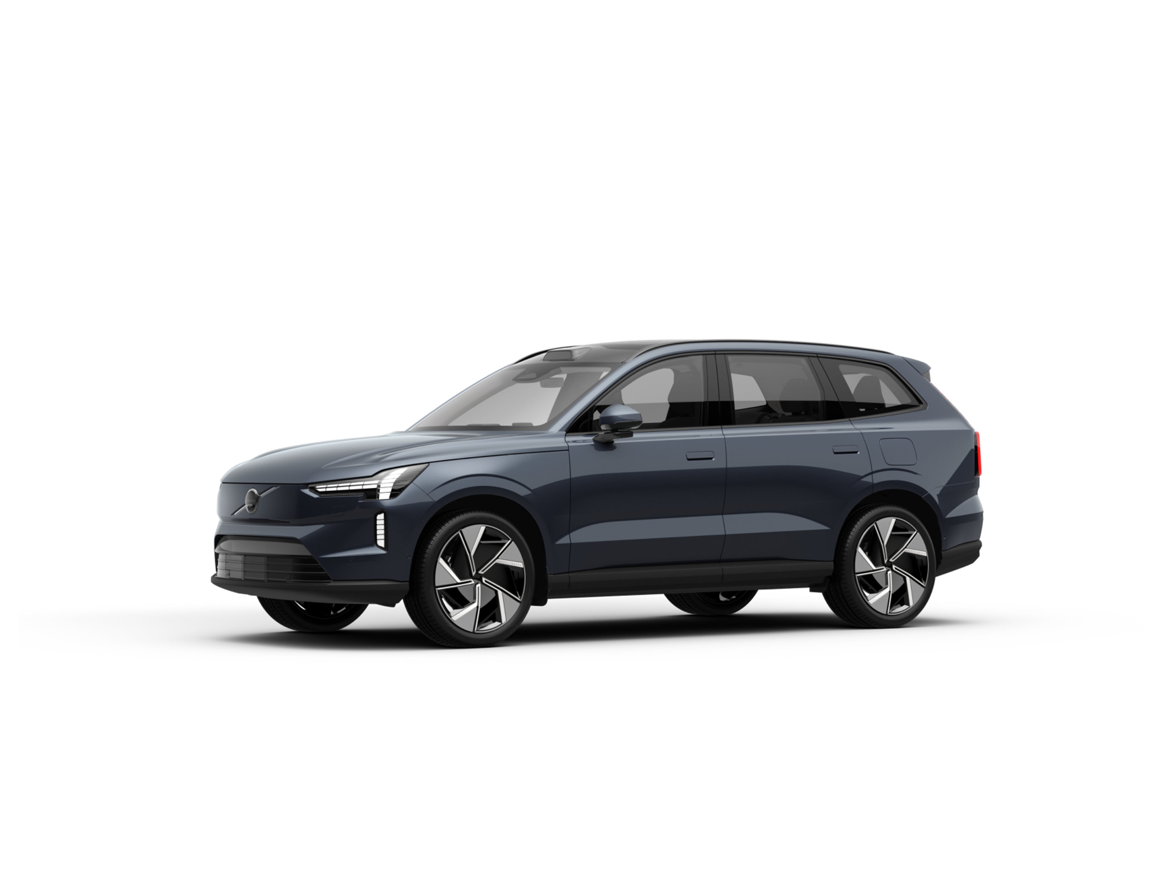 VOLVO EX90 牛仔蓝侧面外观