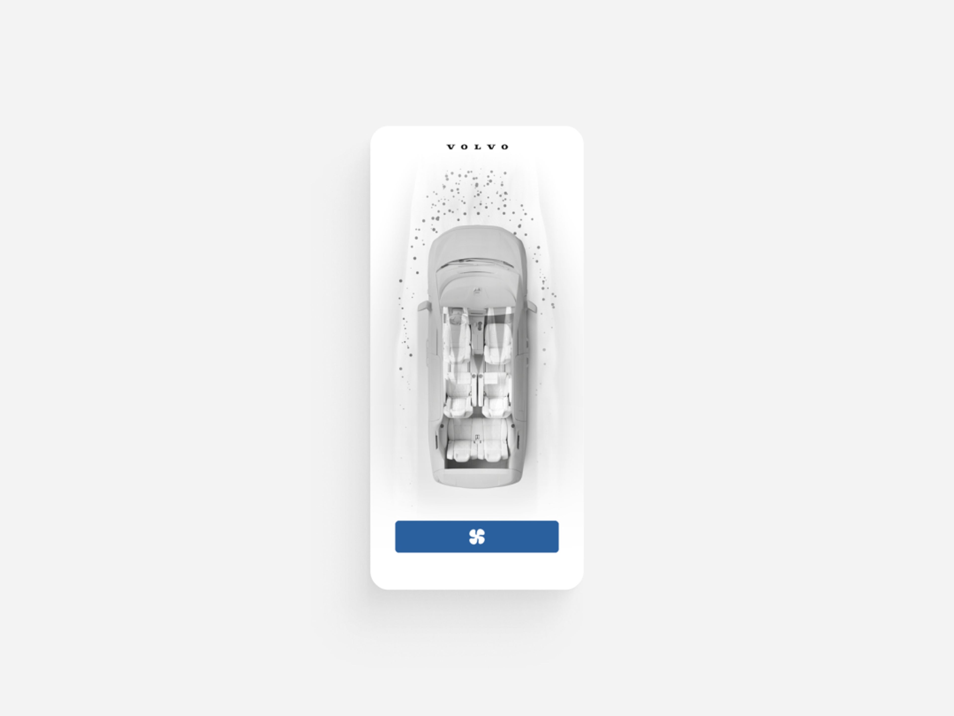 沃尔沃汽车 APP 远程功能界面图示。