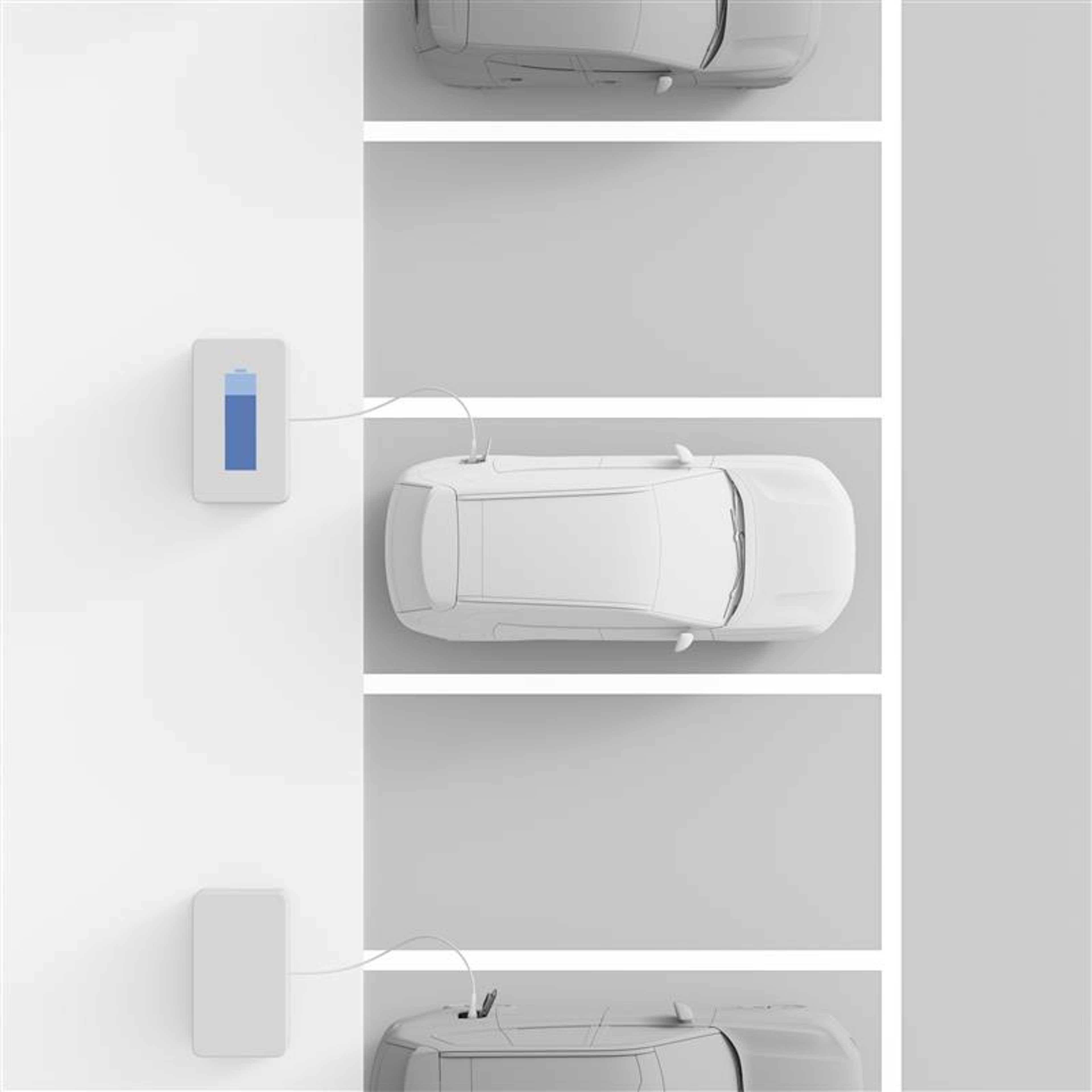 展示沃尔沃 XC70 流畅的公共充电流程。