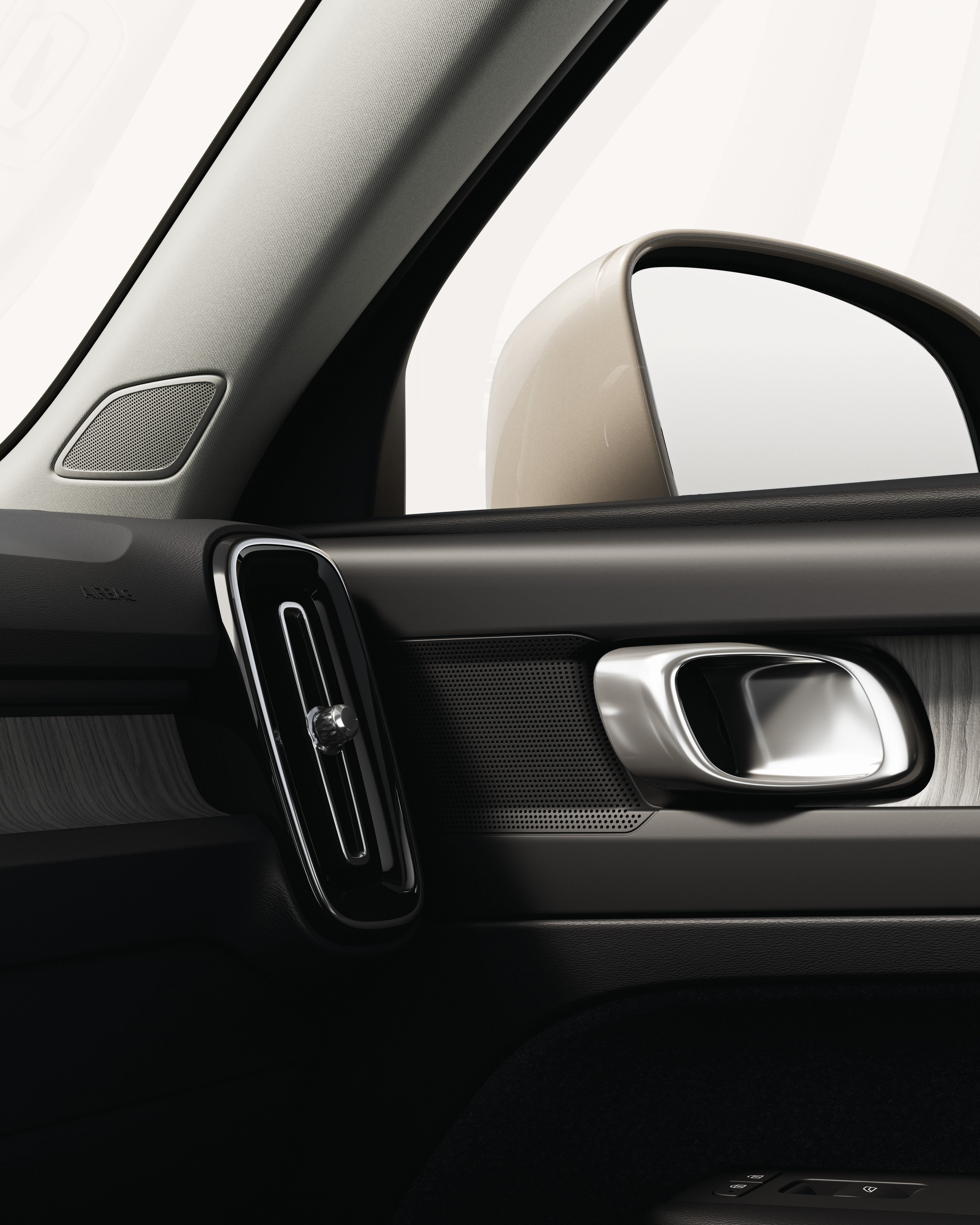 沃尔沃 XC40 高性能扬声器特写。