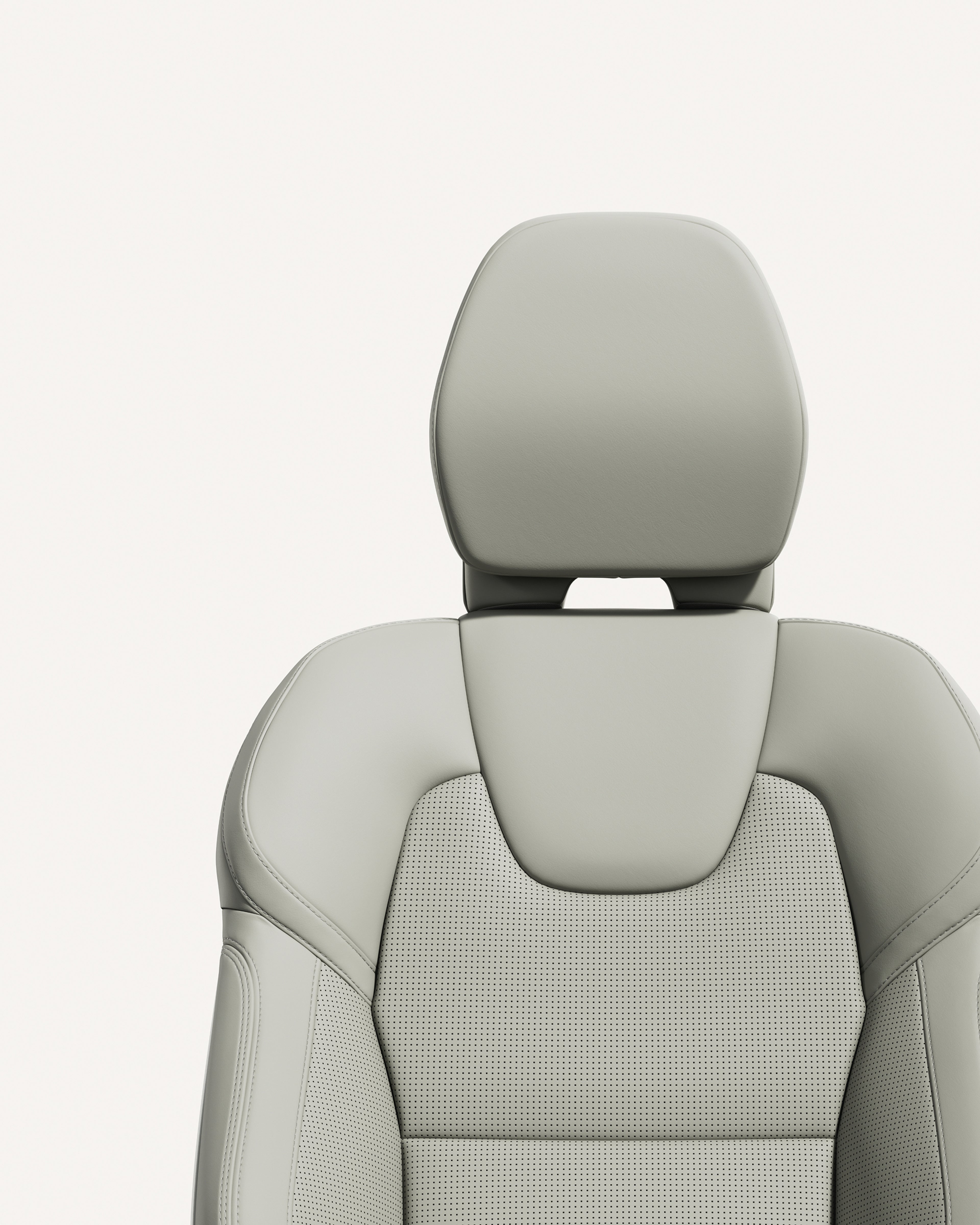 沃尔沃 XC90豆蔻褐色前排座椅软垫特写