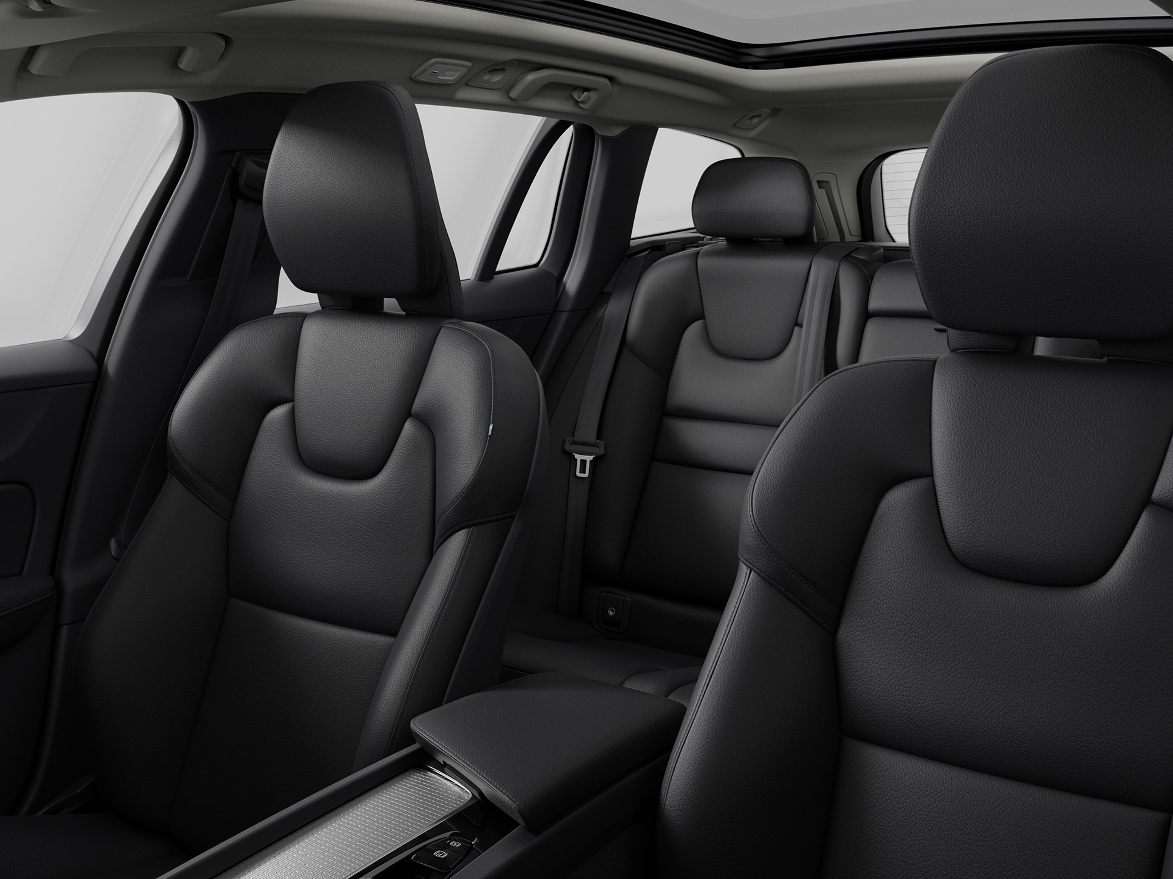 沃尔沃 V60 旅行车驾驶舱内部。