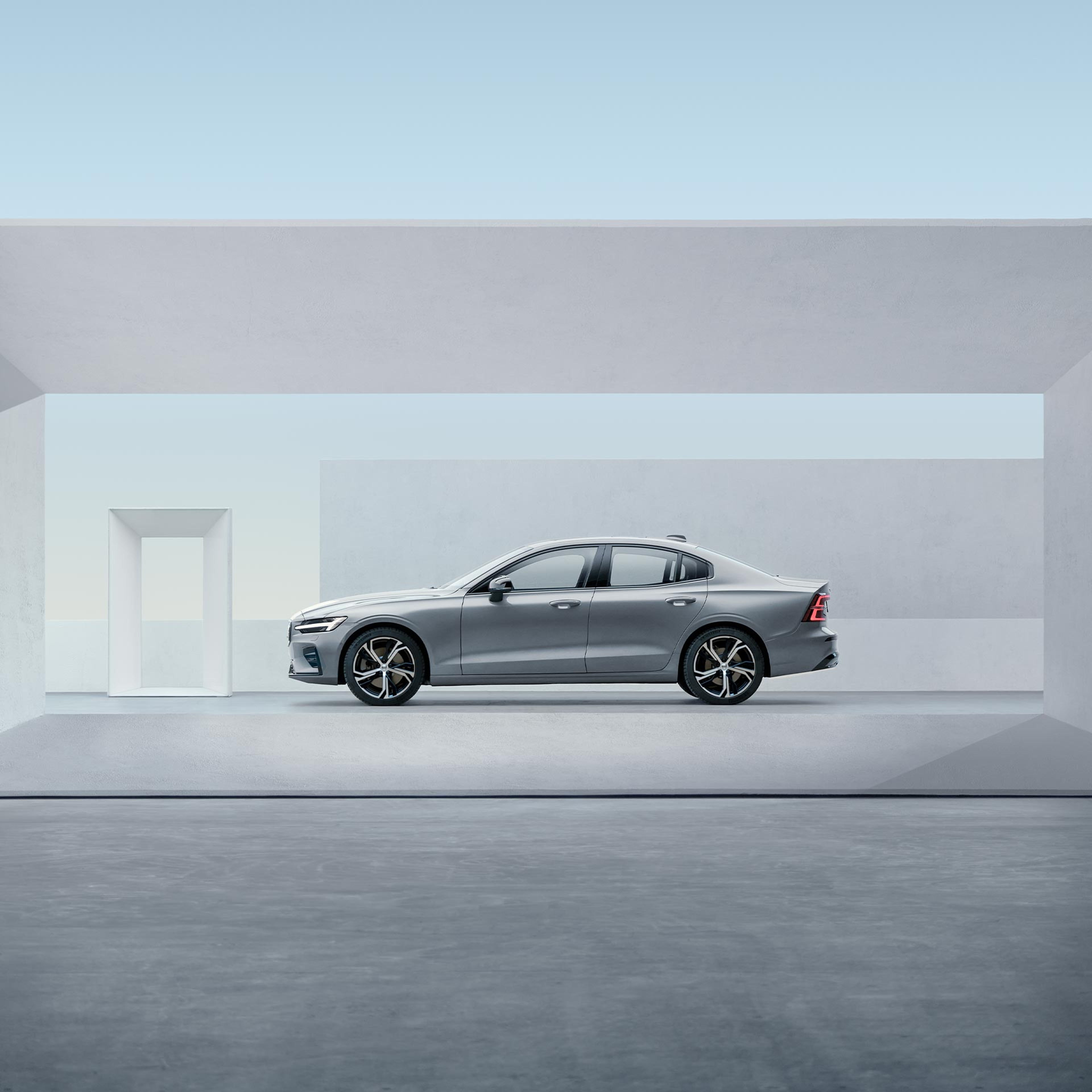 沃尔沃 S60 轿车侧面轮廓。