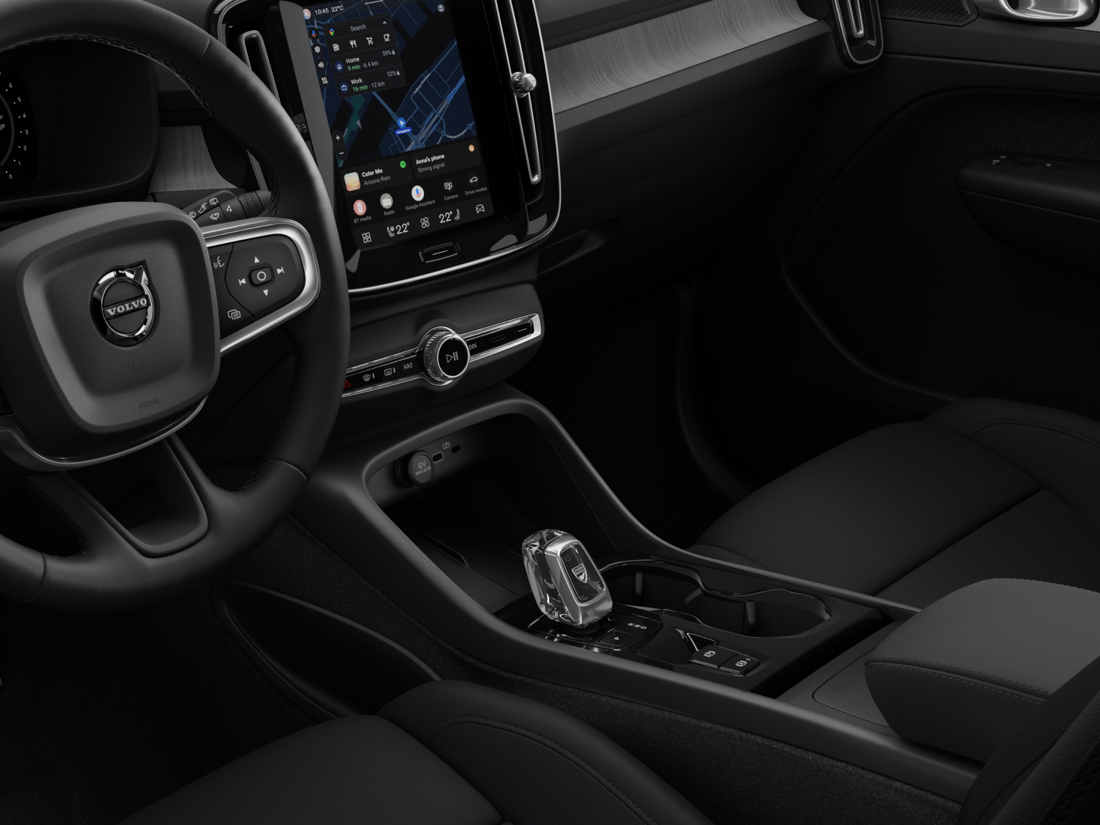 沃尔沃 XC40 SUV 的内饰舒适、优质且多功能。