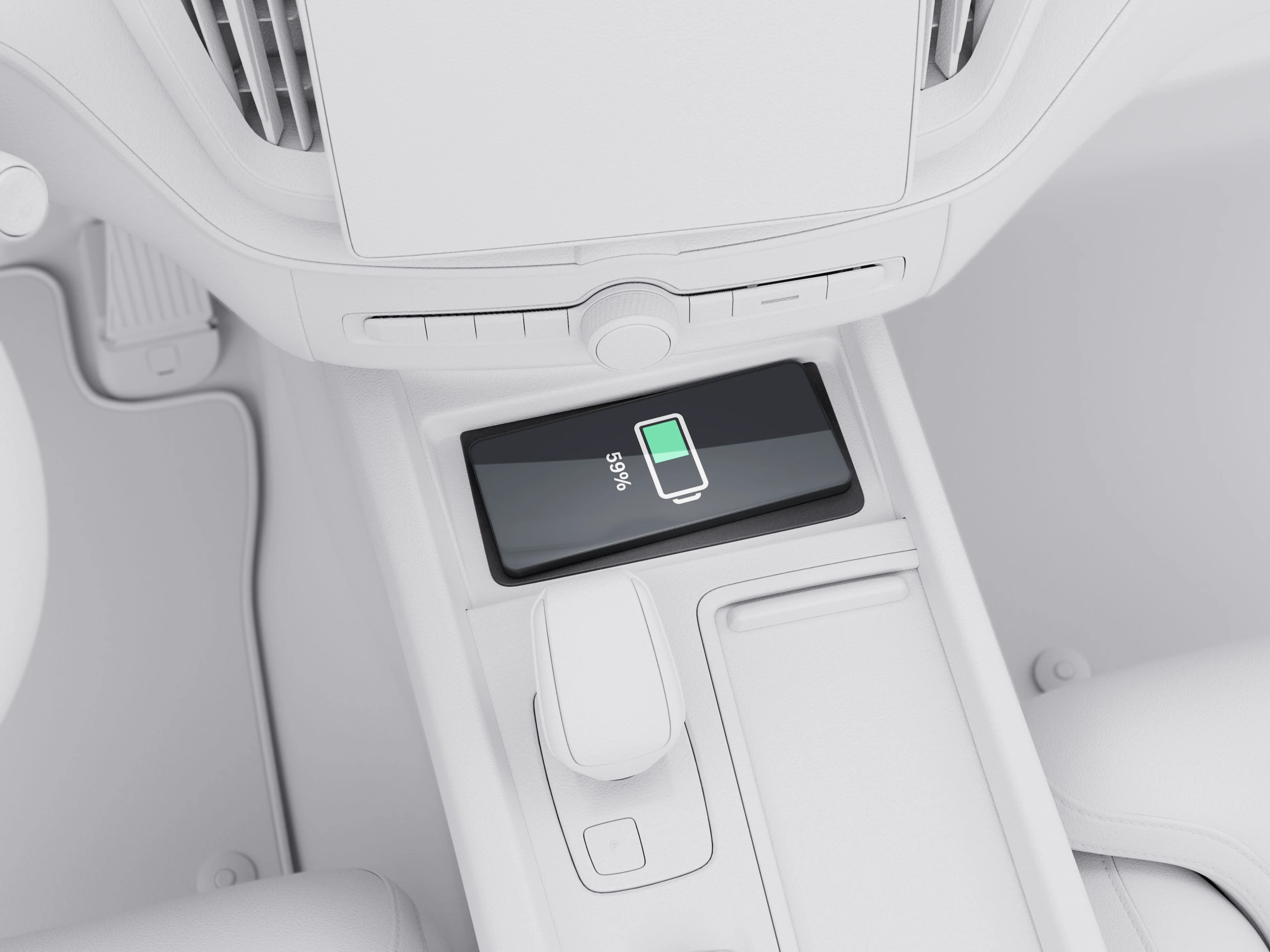 沃尔沃全新 XC60 中控台内拥有专为手机设计的无线充电功能。