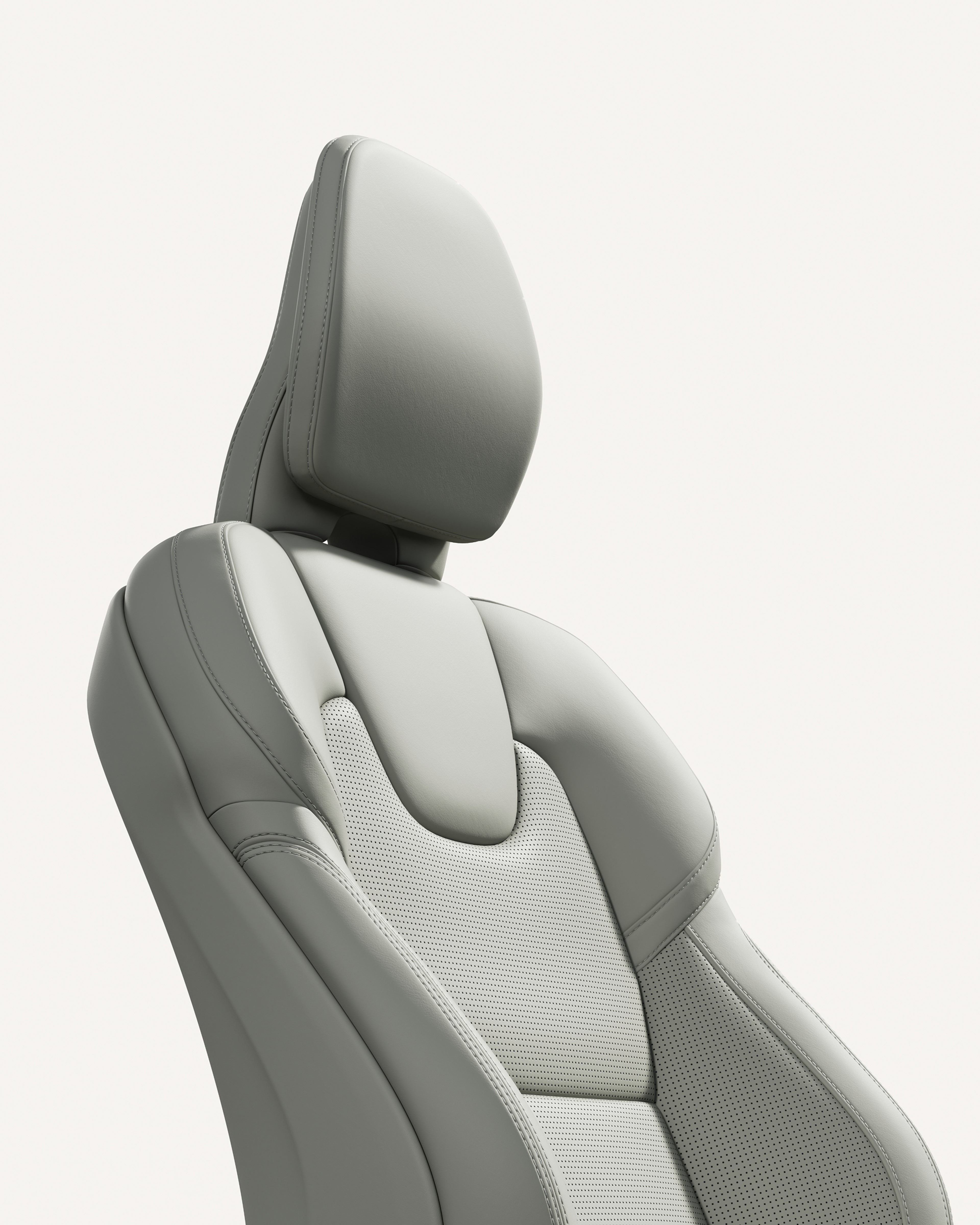 沃尔沃全新 S90 前排座椅软垫特写