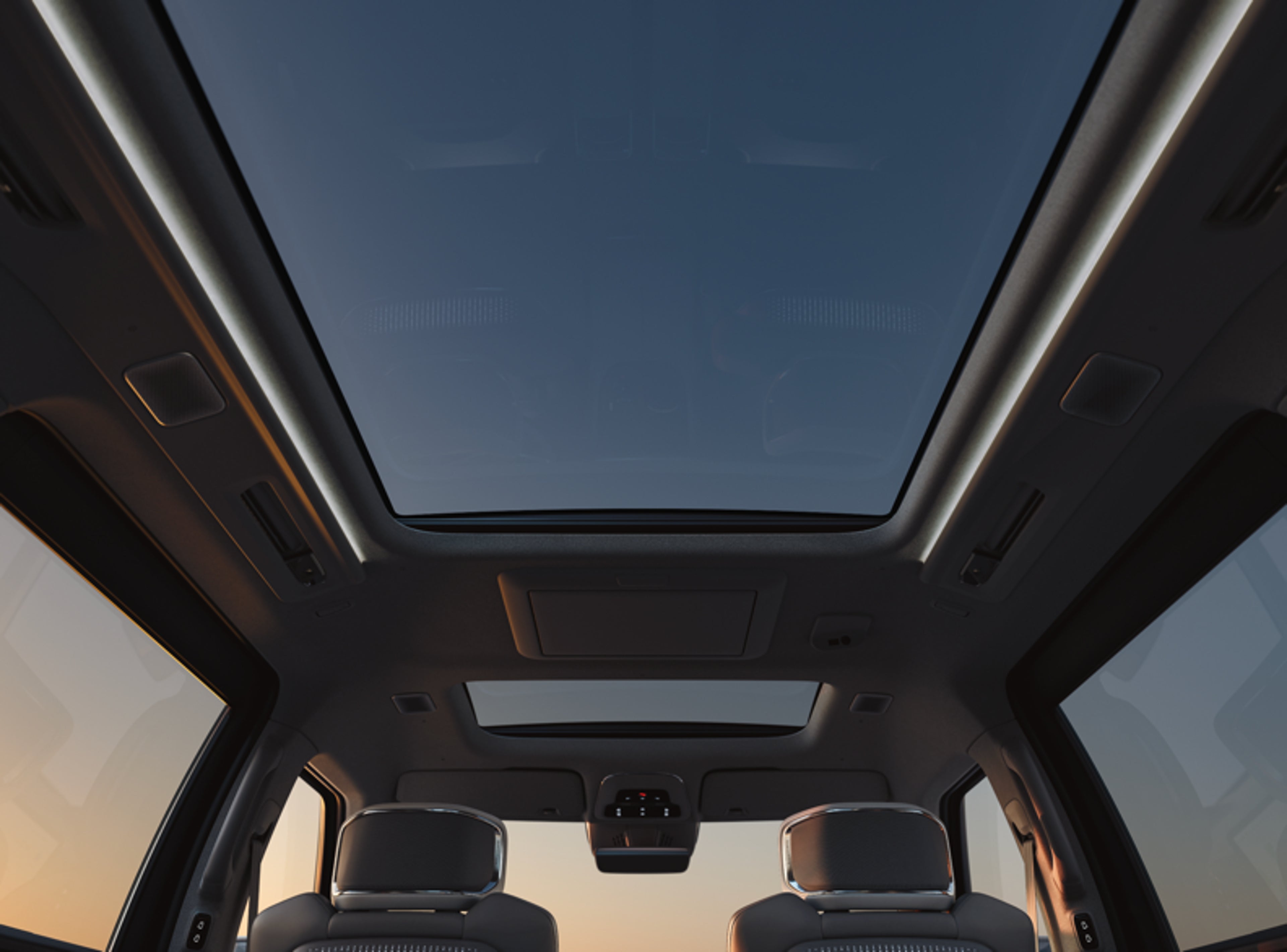 拉普兰极光天幕覆盖整个座舱,营造出纯正的斯堪的纳维亚氛围