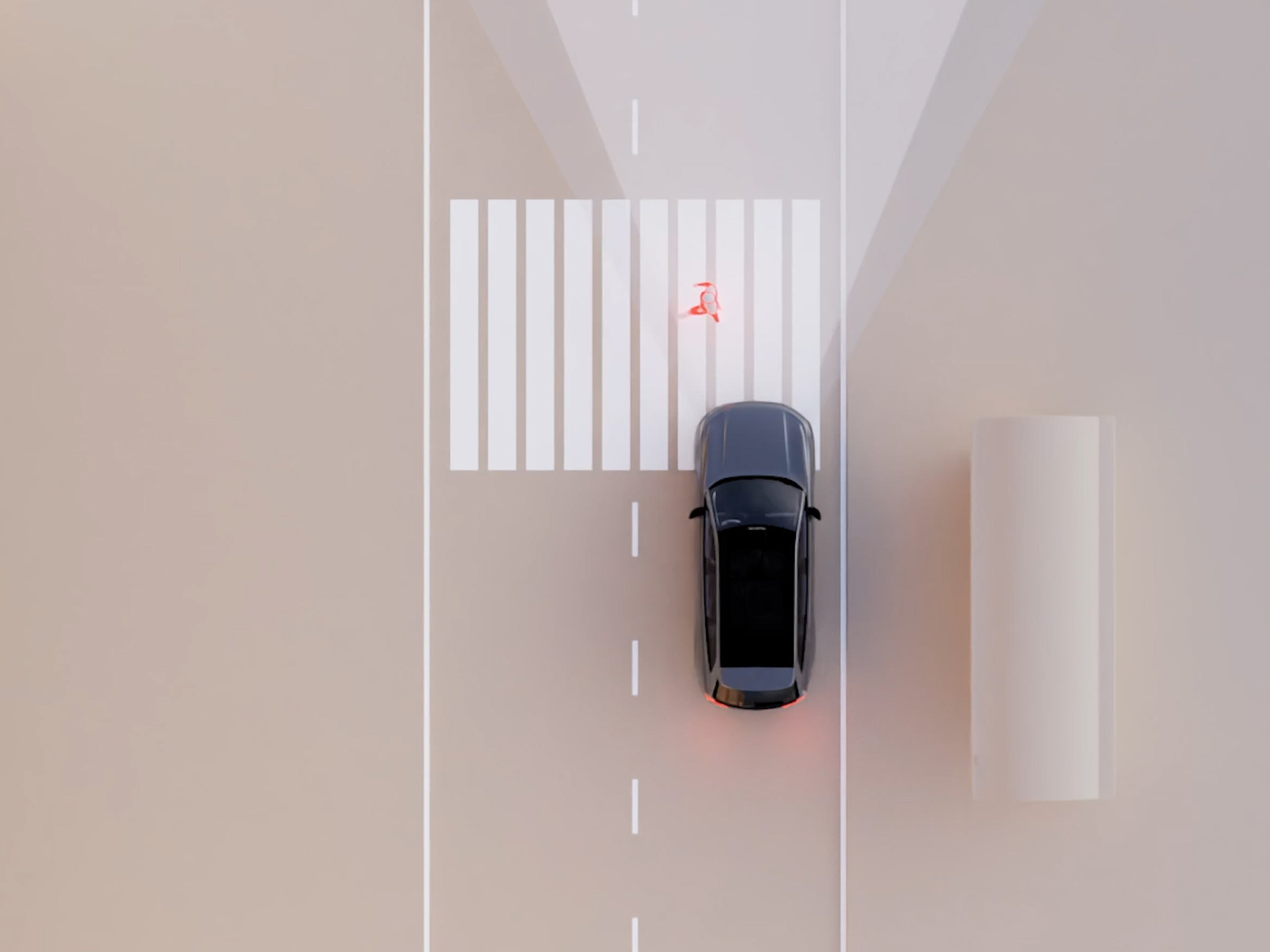 沃尔沃 SUV 安全功能运行插图