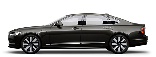 沃尔沃 S90 Recharge 插电式混合动力轿车的侧面轮廓